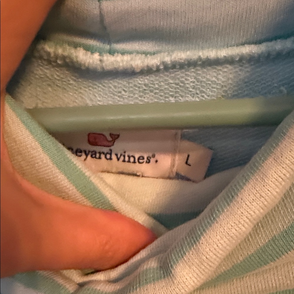 Vineyard Vines Striped Hoodie with Logo - Picture 2 of 5